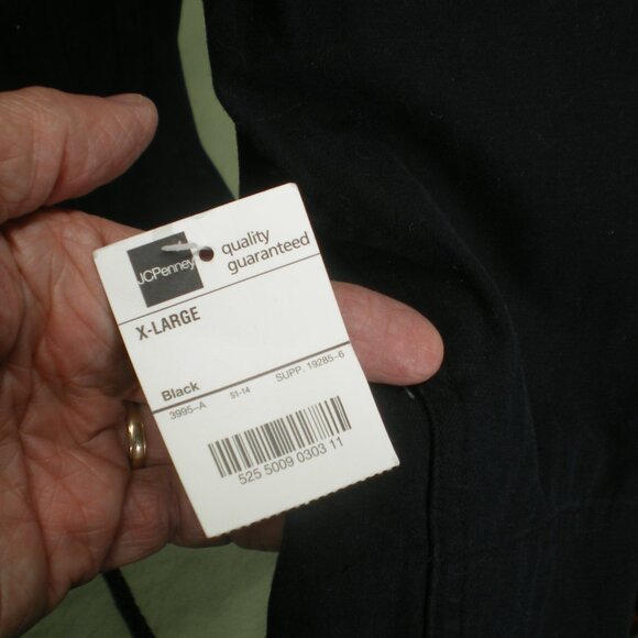 Arizona Jean Company Black Long Light Zippered Jacket, Size XL - Picture 8 of 11